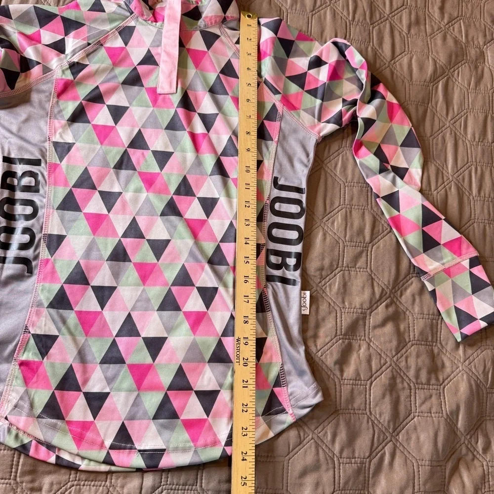 Joobi Girls XL 15-16 Equestrian Riding Shirt 1/4 Zip Coolmax Long Sleeve NWT